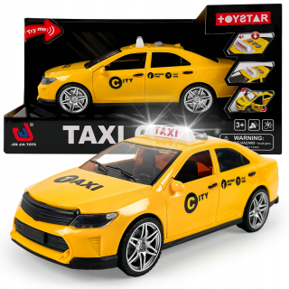 Taxi Taxi Veľké auto auto so zvukom a efektmi Mestské vozidlo 1:14